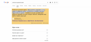 Serp Sonuçlarında Featured Snippets